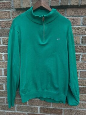 Vineyard Vines Green Half-Zip Pullover Sweater size large
